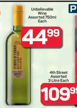 Pick n Pay Hypermarket Unbelievable Wine offer