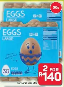 Pick n Pay Hypermarket PnP Large Eggs 30s offer
