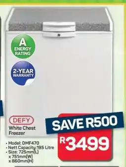 Pick n Pay Hypermarket Defy White Chest Freezer offer