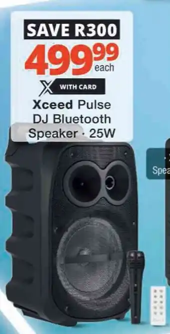 Checkers Hyper Xceed Pulse DJ Bluetooth Speaker offer