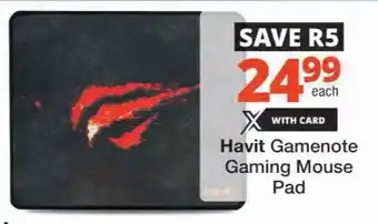 Checkers Hyper Havit Gamenote Gaming Mouse Pad offer