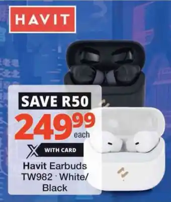 Checkers Hyper Havit Earbuds TW982 offer