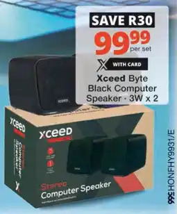 Checkers Hyper Xceed Byte Black Computer Speaker offer