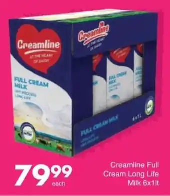 Save Creamline Full Cream Long Life Milk offer