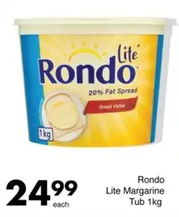 Save Rondo Lite Margarine Tub offer
