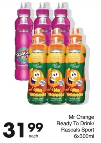 Save Mr Orange Ready To Drink/ Rascals Sport offer