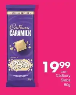 Save Cadbury Slabs offer