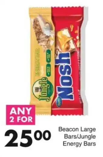 Save Beacon Large Bars/ Jungle Energy Bars offer