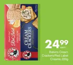 Save Bakers Cream Crackers/ Red Label Creams offer