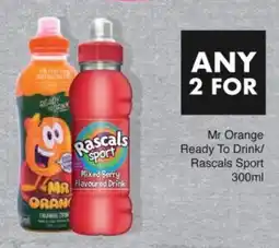 Save Mr Orange Ready To Drink/ Rascals Sport offer