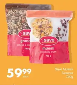 Save Save Muesli/ Granola offer