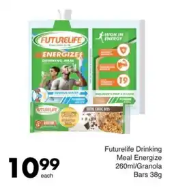 Save Futurelife Drinking Meal Energize/ Granola Bars offer