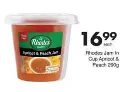 Save Rhodes Jam In Cup Apricot & Peach offer