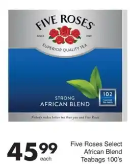 Save Five Roses Select African Blend Teabags offer