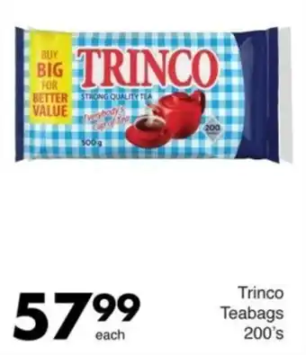 Save Trinco Teabags offer