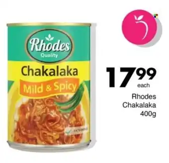 Save Rhodes Chakalaka offer