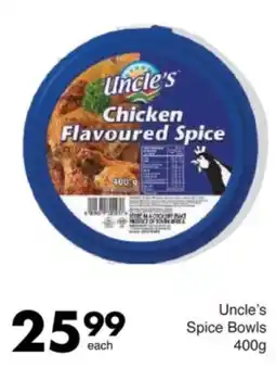 Save Uncle's Spice Bowls offer