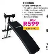 Game Trojan Sit Up 140 Bench offer