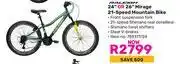 Game Raleigh 24 Or 26 Mirage 21 Speed Mountain Bike-Each offer