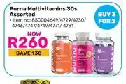 Game Purna Multivitamins Assorted-30s Pack Each offer
