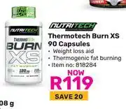 Game Nutritech Thermotech Burn XS 90 Capsules offer