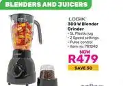 Game Logik 300W Blender Grinder offer