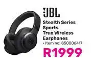 Game JBL Stealth Series Sports True Wireless Earphones offer