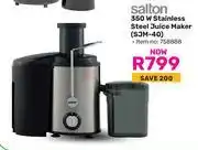 Game Salton 350W Stainless Steel Juice Maker SJM-40 offer