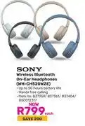 Game Sony Wireless Bluetooth On-Ear Headphones WH CH520WZE-Each offer