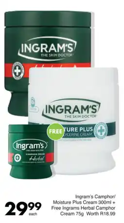 Save Ingram's Camphor/ Moisture Plus Cream offer