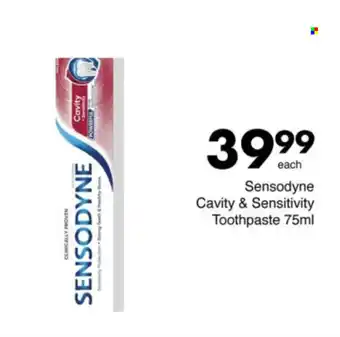Save Sensodyne Cavity & Sensitivity Toothpaste offer