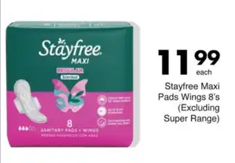 Save Stayfree Maxi Pads Wings offer