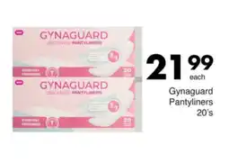 Save Gynaguard Pantyliners offer