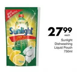 Save Sunlight Dishwashing Liquid Pouch offer