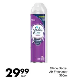 Save Glade Secret Air Freshener offer