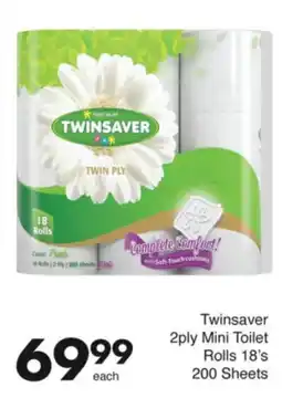 Save Twinsaver 2ply Mini Toilet Rolls offer