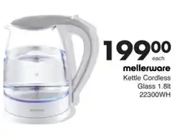 Save Mellerware Kettle Cordless Glass offer