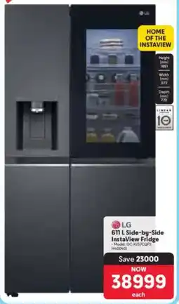 Makro LG Side-by-Side InstaView Fridge offer