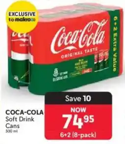Makro COCA-COLA Soft Drink Cans offer