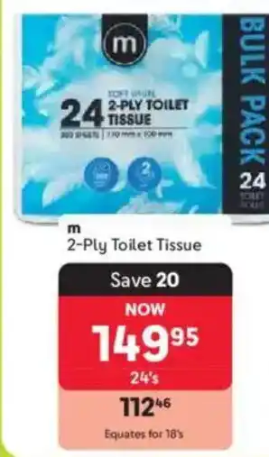 Makro m 2-Ply Toilet Tissue offer