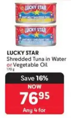 Makro LUCKY STAR Shredded Tuna in Water or Vegetable Oil offer