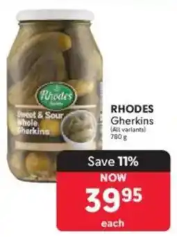 Makro RHODES Gherkins offer
