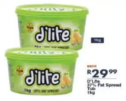 D'Lite 37% Fat Spread Tub
