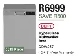 House & Home DEFY HyperClean Dishwasher Inox offer