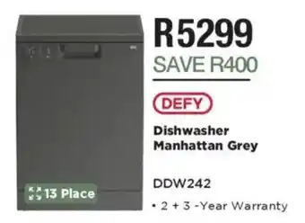 House & Home DEFY Dishwasher Manhattan Grey offer