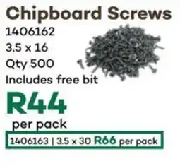 Timbercity Chipboard Screws offer