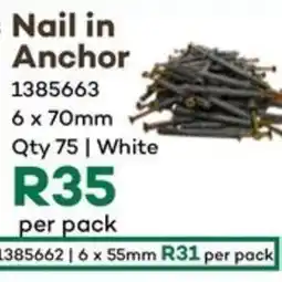 Timbercity Nail in Anchor offer