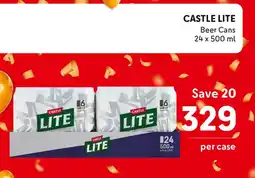 Makro CASTLE LITE Beer Cans offer