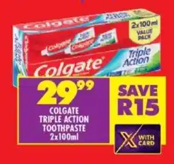 Shoprite Colgate triple action toothpaste offer