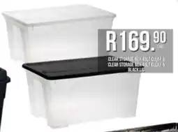 West Pack Lifestyle Clear storage box clear/ clear storage box clear black lid offer